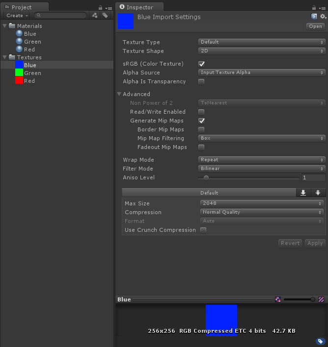 Texture Import Settings - Unity Manual